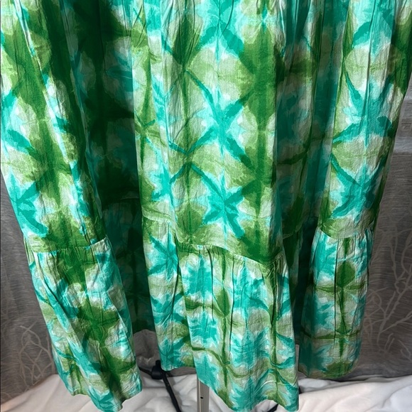 Tuckernuck Green Tie-Front Maxi Dress L - Picture 9 of 9